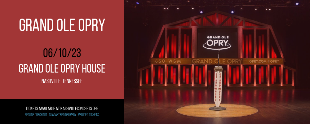 Grand Ole Opry at Grand Ole Opry House at Grand Ole Opry House