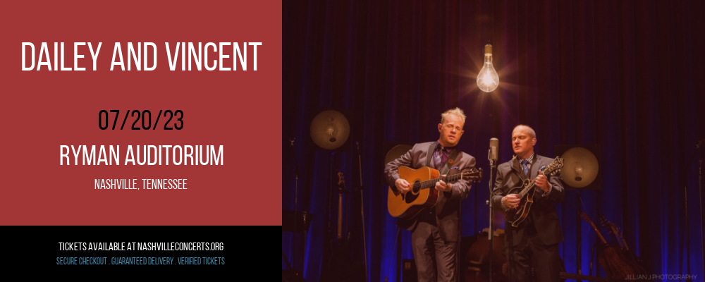 Dailey and Vincent at Ryman Auditorium at Ryman Auditorium