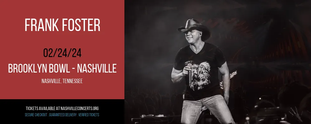 Frank Foster at Brooklyn Bowl at Brooklyn Bowl